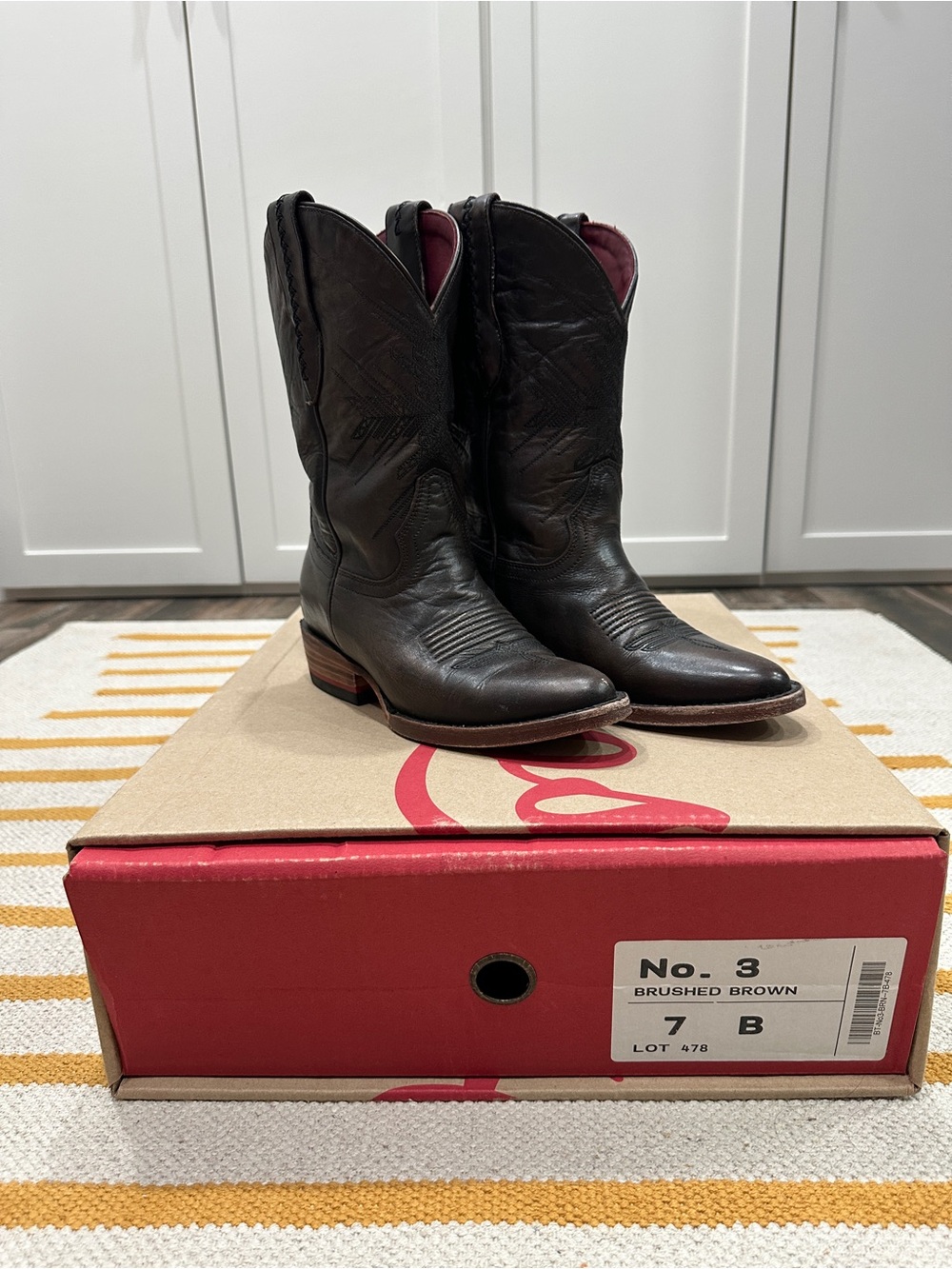 Chisos No 3 Brushed Brown Boots 7B